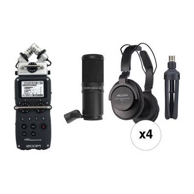 Zoom H5 4-Person Podcast Mic Kit with Handy Record...