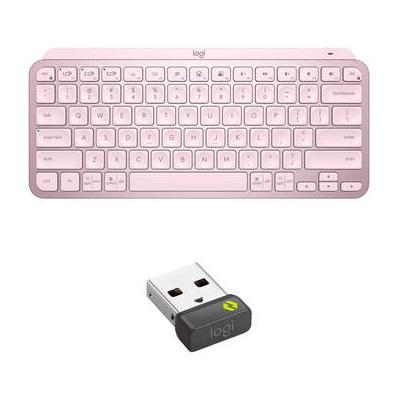 Logitech MX Keys Mini Wireless Keyboard & Logi Bolt USB Receiver Bundle (Rose) 920-010474