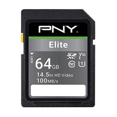 PNY 64GB Elite UHS-I SDXC Memory Card (3-Pack) P-SD64GX3U1100EL-MP