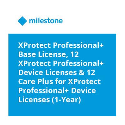 Milestone XProtect Professional+ Base License, 12 XProtect Professional+ Device Licen XPP-PLUS-BL