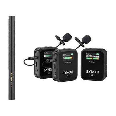 Synco Mic-D2 Hypercardioid Shotgun and WAir-G2-A2 2-Person Wireless Mic System MIC-D2