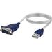 Sabrent USB-A 2.0 Male to Serial DB-9 9-Pin Male RS232 Cable Adapter (1') CB-DB9P