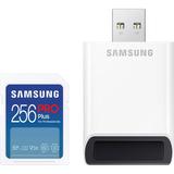 Samsung 256GB PRO Plus UHS-I SDXC Memory Card with USB-A Card Reader MB-SD256SB/AM