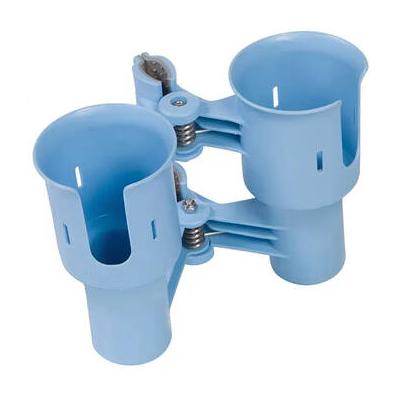 RoboCup Clamp-On Dual-Cup & Drink Holder (Light Bl...