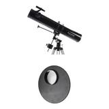 Celestron PowerSeeker 114EQ 114mm f/8 Reflector Telescope and EclipSmart Solar Filter 21045