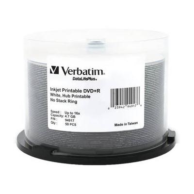 Verbatim DVD+R DataLifePlus Inkjet/Hub Printable R...