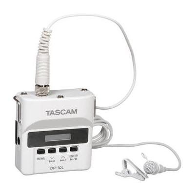 TASCAM Used DR-10L Micro Portable Audio Recorder with Lavalier Microphone (White) DR-10LW