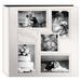 Pioneer Photo Albums 5COL240 Collage Frame Embossed Sewn Leatherette 4x6" Wedding Photo Album (I 5COL240W