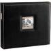 Pioneer Photo Albums T-12JF 12x12" 3-Ring Binder Sewn Leatherette Silver Tone Corner Scrapbook ( T12JF/BK