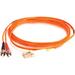 Camplex Duplex ST to Duplex LC Multimode Fiber Optic Patch Cable (3.28', Orange) MMD62-ST-LC-001