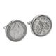 1968 Birthday Gift for Men Large 1968 English Old 5P Cufflinks Genuine 1968 Coins Very Large Coins