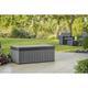 Keter Darwin 380L Outdoor Garden Storage Box - Grey