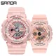 Sanda Roségold weiß Sport Frauen Uhren Mode führte digitale Damen uhr Frauen montre homme relogio