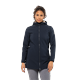 Softshellmantel JACK WOLFSKIN "WINDLAND COAT W" Gr. S, blau (night blue) Damen Mäntel Übergangsmäntel