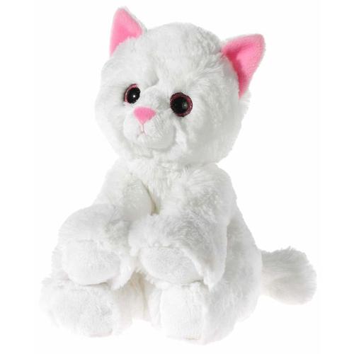 Heunec 247079 - MISANIMO Glitter-Kitty Babykatze weiß, 24 cm - Heunec