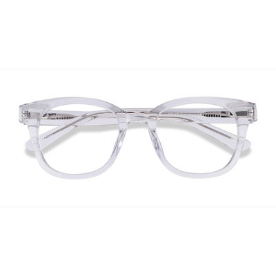 Unisex s square Clear Acetate Prescription eyeglasses - Eyebuydirect s Lighthouse