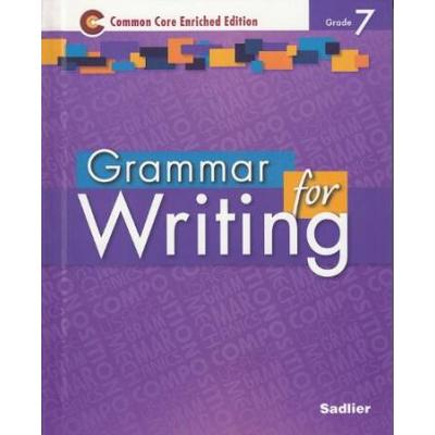 Grammar For Writing C Common Core Enriched Edition Student Edition Level Purple Grade