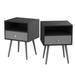 Modern Bedside Tables Set of 2,Nightstand with 1 Storage Drawer Chic Sofa Table for bedroom living room office