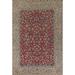 Distressed Floral Tabriz Persian Antique Rug Hand-Knotted Wool Carpet - 9'3" x 12'5"