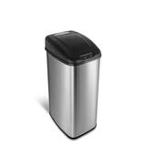 NINESTARS DZT-50-6 Stainless Steel 13.2-gal Motion Sensor Trash Can