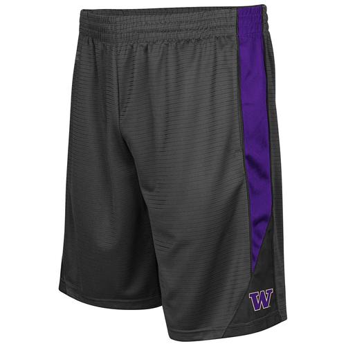 Washington Huskies Turnover-Shorts Colosseum Anthrazit für Herren