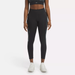 Women's Running Allover Print Leggings in Black