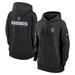 Women's Nike Black Las Vegas Raiders 2023 Sideline Club Fleece Pullover Hoodie