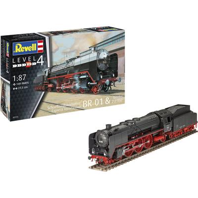 Modellbausatz REVELL "H0 Schnellzuglokomotive BR01 & Tender 2'2' T32" Modellbausätze bunt Kinder Made in Europe