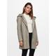 Langjacke ONLY "ONLSEDONA LIGHT COAT OTW NOOS" Gr. M (38), braun (walnut detail:melange with pumice stone) Damen Jacken Lange