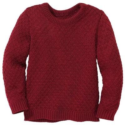 disana - Kid's Aran-Pullover - Wollpullover Gr 134/140 rot Image