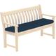 Mxei 2, 3 & 4 Seater Indoor/Out door Garden bench Cushions [Waterproof] (4 Seater (170 x 52 x 6 CM), Navy Blue)
