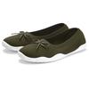 Sneaker Ballerinas LASCANA, Damen, Gr. 38, grün (olivgrün), Obermaterial: 100% Textilmaterial. Decksohle: 100% Textilmaterial. Laufsohle: 100% Synthetik, unifarben, sportlich, Schuhe, Slipper, Halbschuh, ultraleicht zum Reinschlüpfen VEGAN
