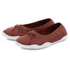 Sneaker Ballerinas LASCANA, Damen, Gr. 40, rot (rotbraun), Obermaterial: 100% Textilmaterial. Decksohle: 100% Textilmaterial. Laufsohle: 100% Synthetik, unifarben, sportlich, Schuhe, Slipper, Halbschuh, ultraleicht zum Reinschlüpfen VEGAN
