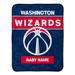 Washington Wizards 30" x 40" Personalized Baby Blanket