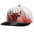 Men's Mitchell & Ness White Chicago Bulls Hot Fire Snapback Hat