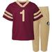 Infant Garnet Florida State Seminoles Two-Piece Red Zone Jersey & Pants Set