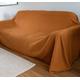 Brown Sofa Cover Custom Made, Extra Large Couch Cover, Waffle Throw Blanket for Sofa, Sofa Slipcover 2 Seater, Brown Sofa Throw, Sofa Topper