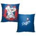 MLB Mascots Los Angeles Dodgers Printed Throw Pillow