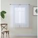 Home & Linens Sheer Voile Window Treatment Rod Pocket Curtain Panels for Bedroom, Living Room, Kitchen - Set of 2 panels