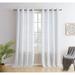 Home & Linens London Faux Linen Textured Sheer Privacy Sun Light Filtering Window Grommet Thick Curtains Panels, Set of 2