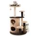 40'' Cat Tree Tower Multi-Level Activity Tree w/ 2-Tier Cat-Hole Condo