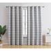 Home & Linens Marrakech Check Plaid 100% Blackout Thermal Insulated Energy Saving Heat Blocking Grommet Curtain Panels, 2 Panels