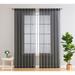 Home & Linens Budapest Semi Sheer Rod Pocket & Back Tab Window Curtains Panels, Set of 2