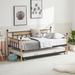 Modern Classic Steel Twin Daybed with Trundle & Solid Wood Legs