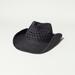 Lucky Brand Straw Cowboy Hat in Black