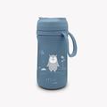 Nuvita 4440 | Thermobehälter mit Silikonausguss und Strohhalm | Isolierbehälter für Flüssigkeiten | Tragbare Flasche | Thermoskanne für Heiße und Kalte Getränke | Behälter 350 ml |Powder Blue