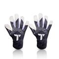 TIGEAR Adult Nexus Series Professional GK Goalie Gloves with 3.5mm Contact German Latex, Hybrid Negative Cut & Adjustable Wrist Control (Small - 8, Black)