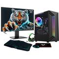 Fierce PC Gaming 24" Monitor Bundle -AMD Ryzen 5 5600G 3.9GHz, AMD Vega 7 Graphics, 16GB RAM 3200MHz, 1TB M.2 NVME SSD, Windows 11, Keyboard,Mouse, Headset