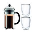 BODUM - CHAMBORD French Press 8 Cup, 01L + 2 Cups