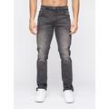 Crosshatch Mens Svelte Stretch Jeans Dark Grey - W40 L30 / Dark Grey